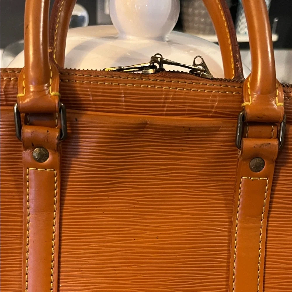 Louis Vuitton Brown Epi Document/Laptop Bag